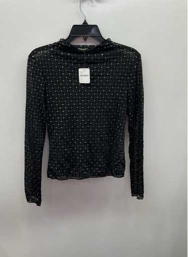 Free People Women Black Long Sleeve Blouse Sz S N… - image 1