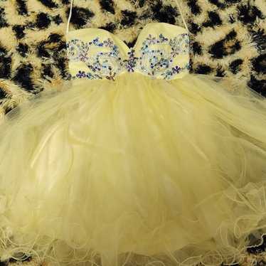 Vintage May Queen couture prom dress