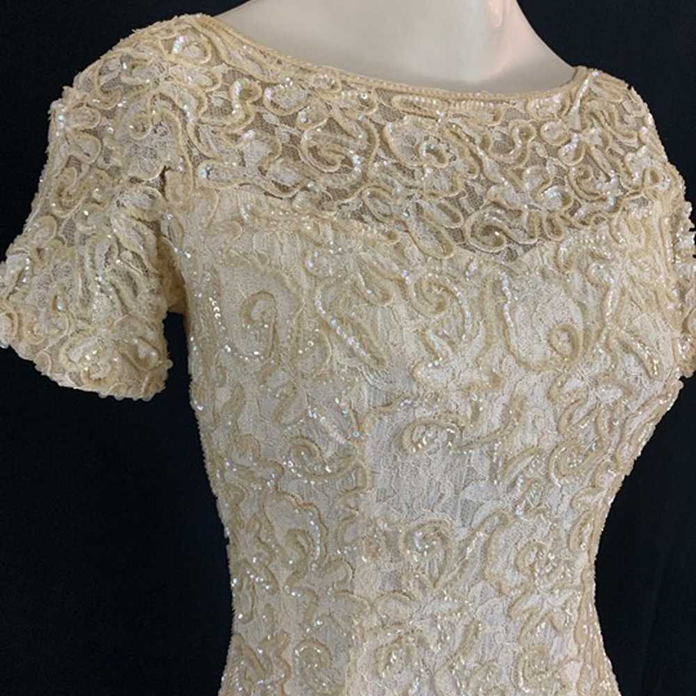 50s Alix of Miami Sequin Lace Dress - image 2