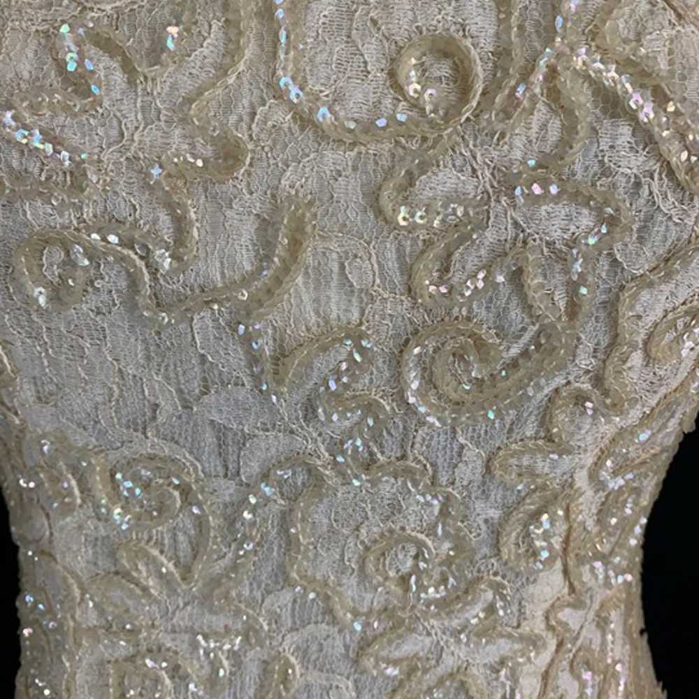 50s Alix of Miami Sequin Lace Dress - image 4