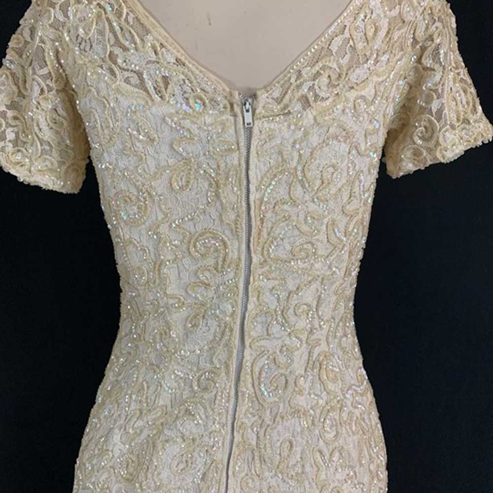 50s Alix of Miami Sequin Lace Dress - image 7