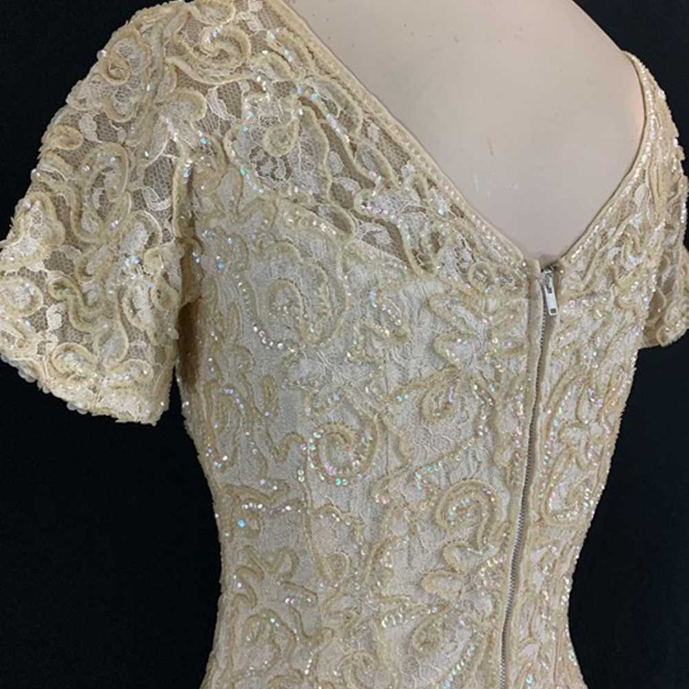 50s Alix of Miami Sequin Lace Dress - image 8