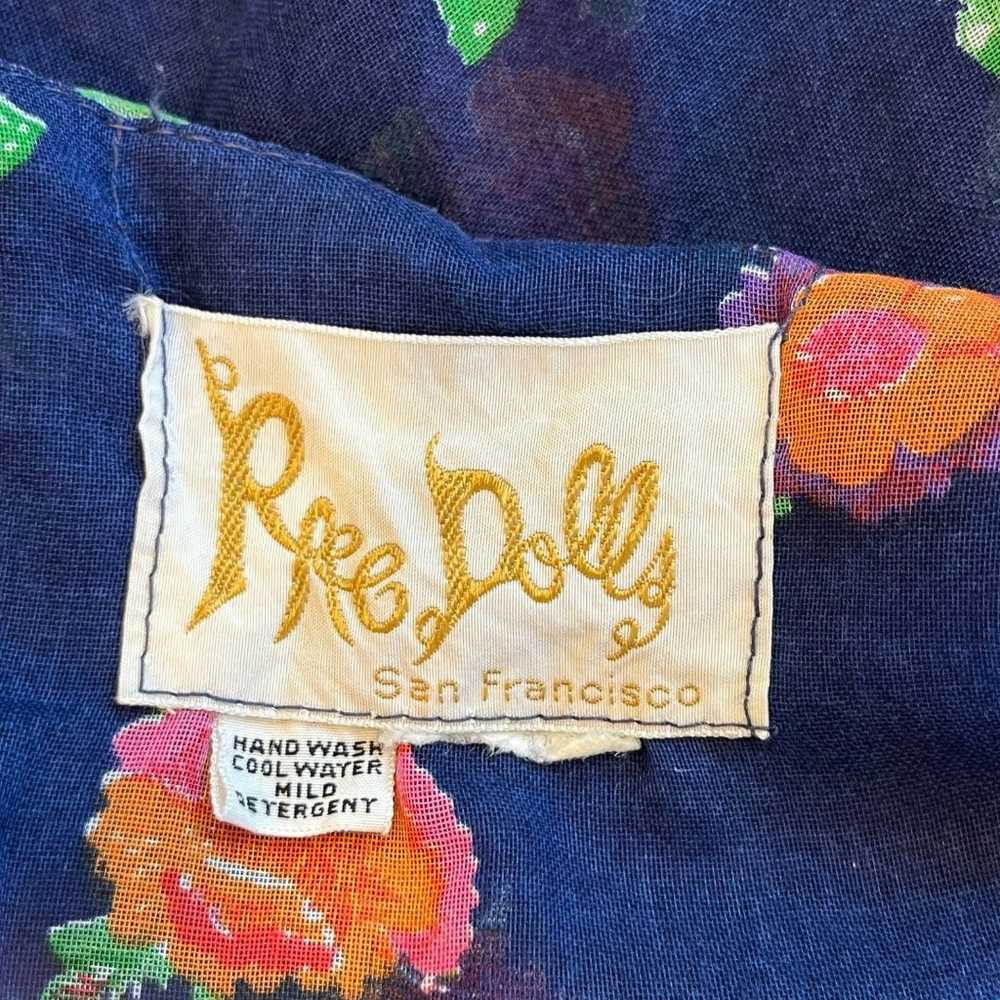 Rae Dolls 70's Vintage Maxi Dress San Fransisco B… - image 3