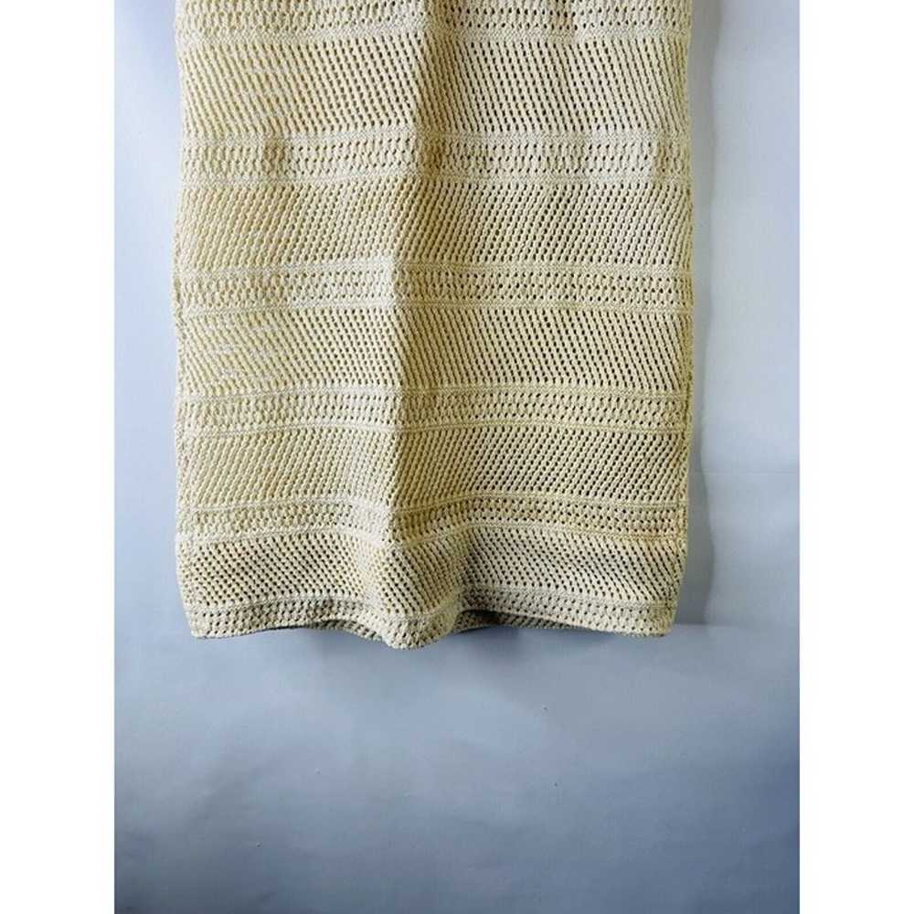 VTG 60s GOLDWORM Woens Small Crochet Knit Mesh Sh… - image 4