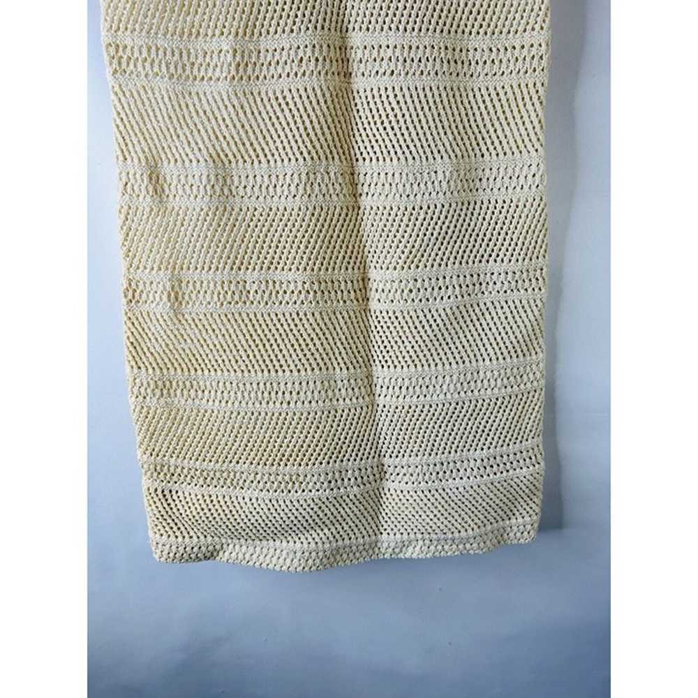 VTG 60s GOLDWORM Woens Small Crochet Knit Mesh Sh… - image 8