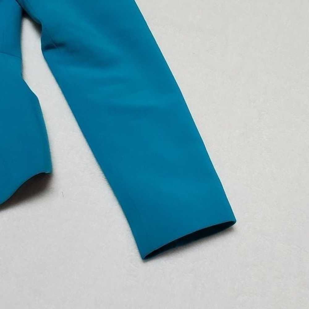 Vintage 90s Anne Klein Turquoise Blazer Abstract … - image 8