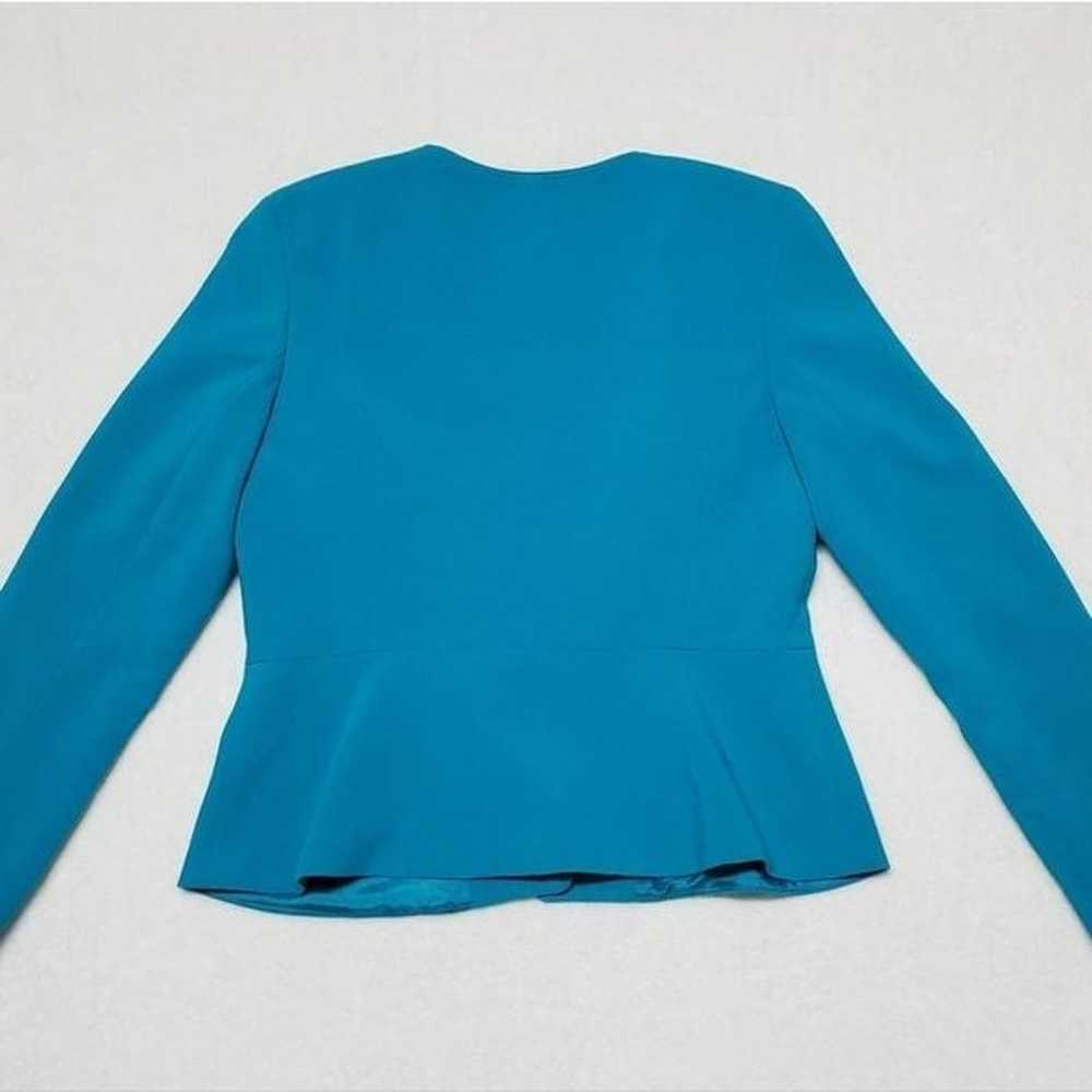 Vintage 90s Anne Klein Turquoise Blazer Abstract … - image 9