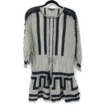 Love Sam Womens Size S Crochet Trim Striped Mini … - image 1