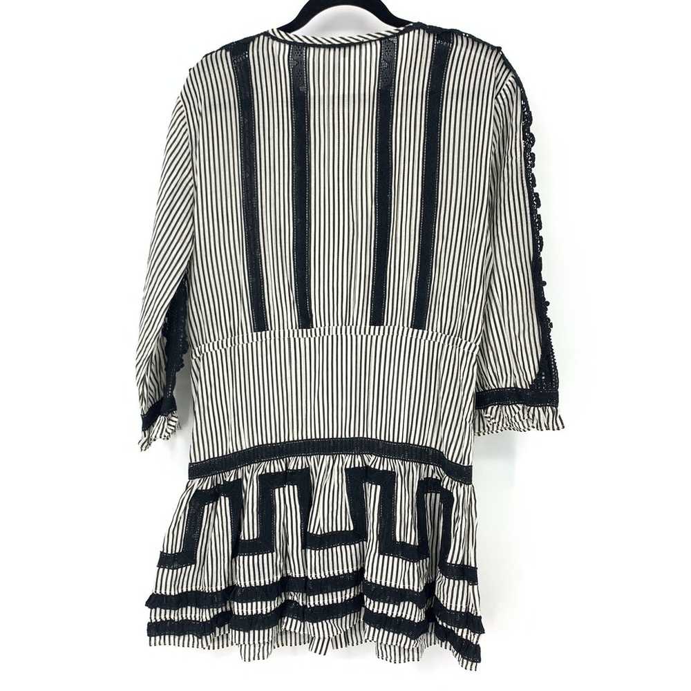 Love Sam Womens Size S Crochet Trim Striped Mini … - image 2