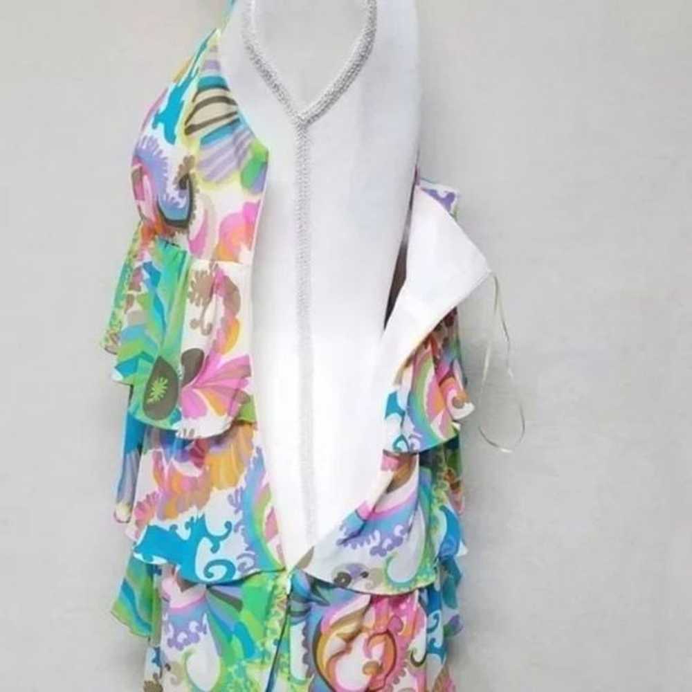 Vintage Trina Turk Silk Pastel Psychedelic Paisle… - image 5