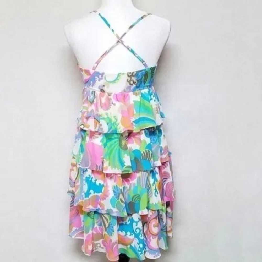 Vintage Trina Turk Silk Pastel Psychedelic Paisle… - image 6