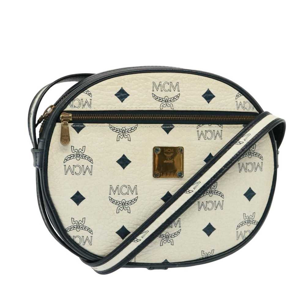 MCM MCM Vicetos Logogram Shoulder Bag PVC White A… - image 1