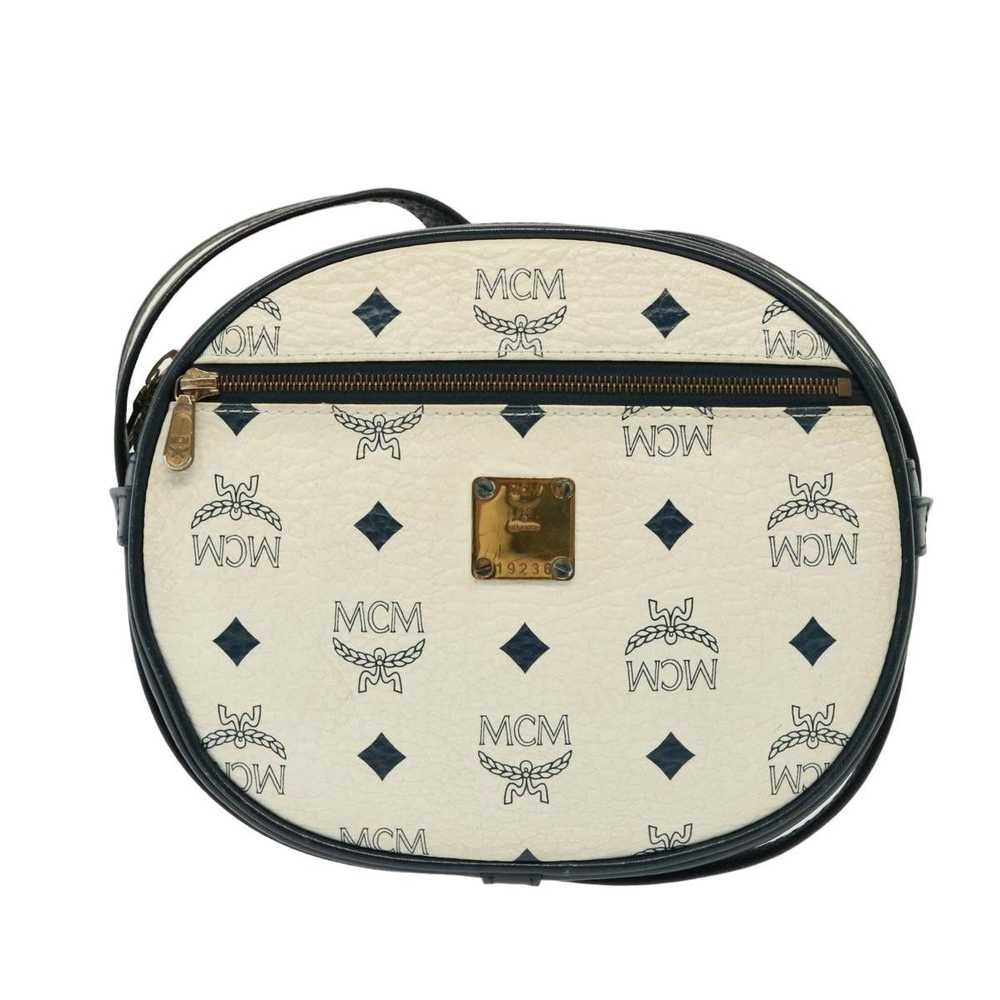 MCM MCM Vicetos Logogram Shoulder Bag PVC White A… - image 2