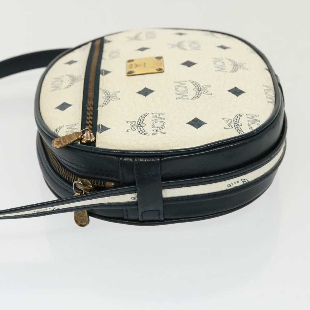 MCM MCM Vicetos Logogram Shoulder Bag PVC White A… - image 5