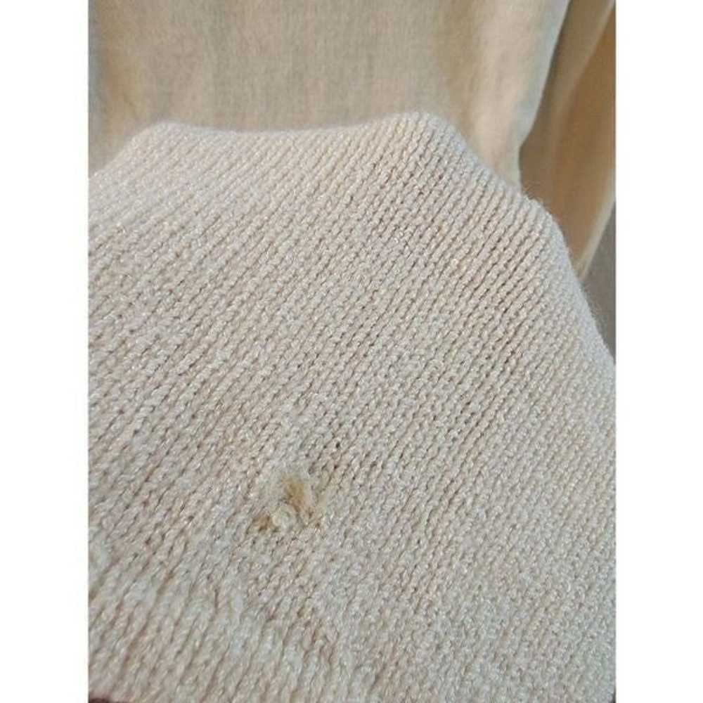 Vintage st. John mock neck ivory knit dress - image 6