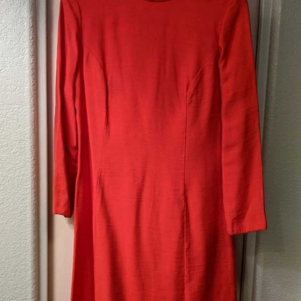 Vintage 60s 70s Henry Lee Red Dress - image 1