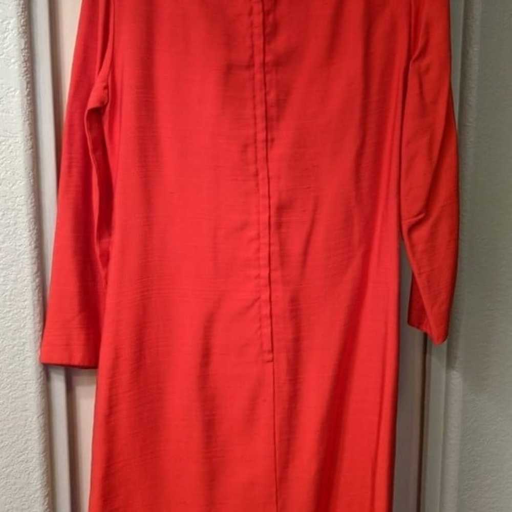 Vintage 60s 70s Henry Lee Red Dress - image 2