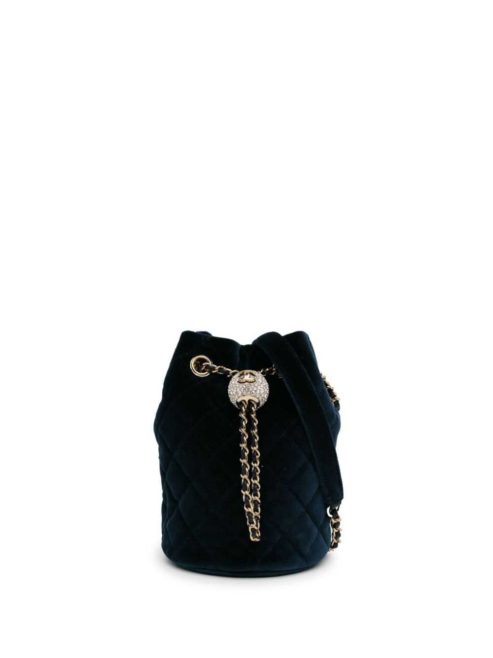 CHANEL Pre-Owned 2020 Velvet Crystal Pearl Crush … - image 1