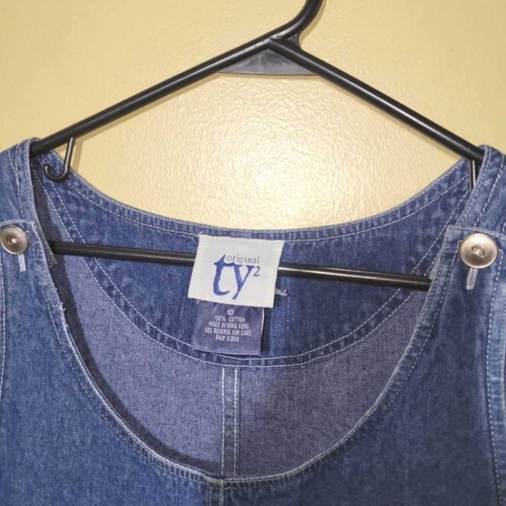 Vintage Ty Original Denim Midi Dress 10 - image 4