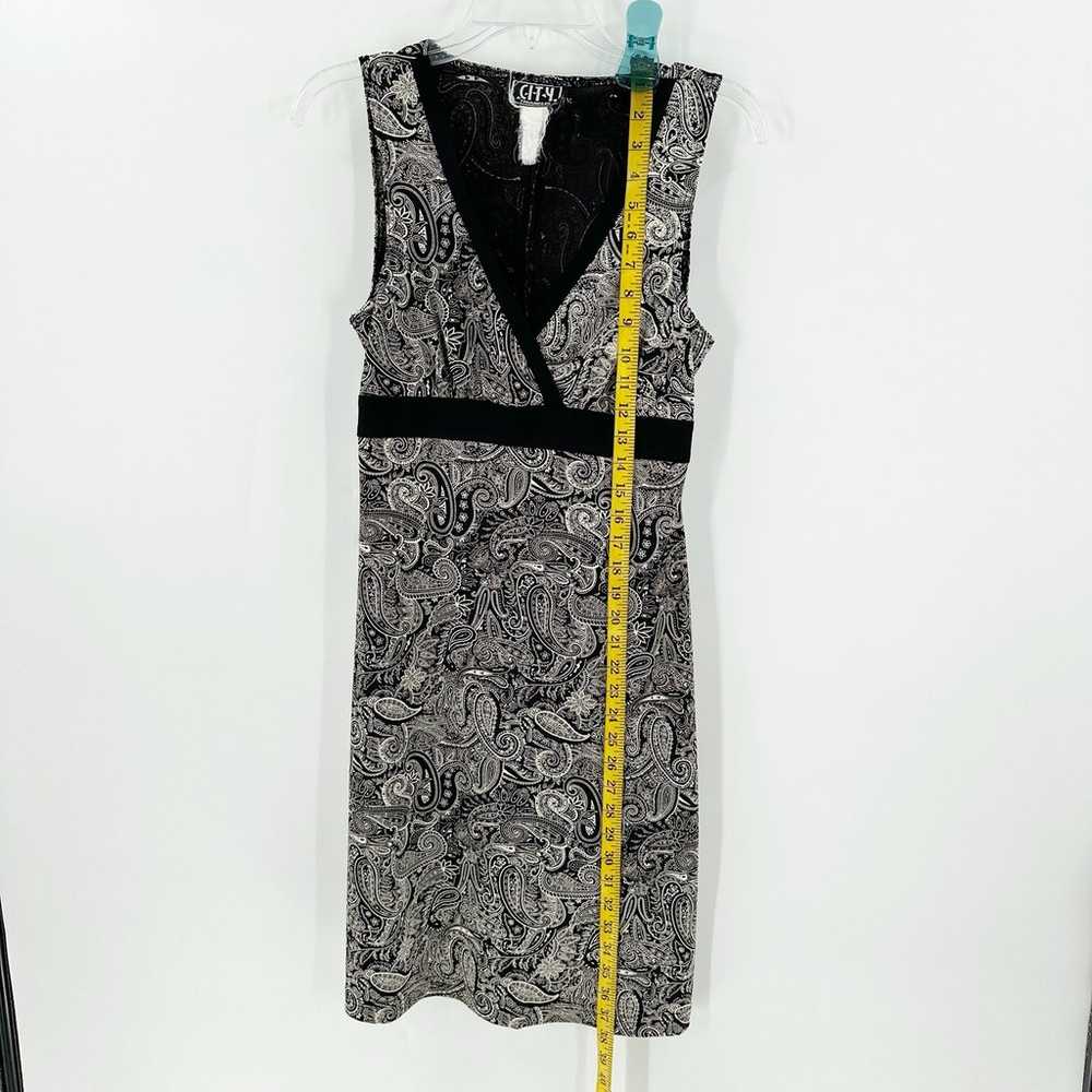 Vintage City Triangles Y2K Paisley Sleeveless V-N… - image 6