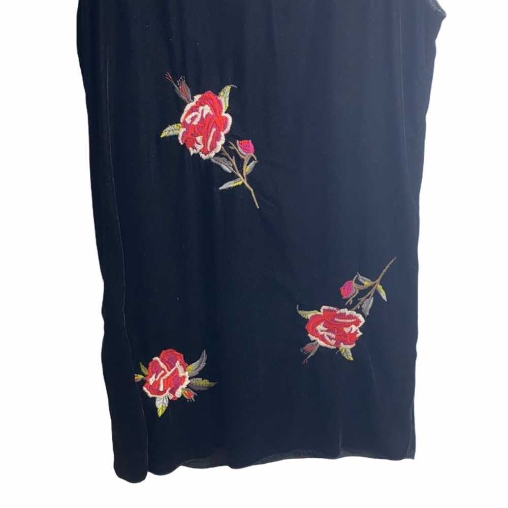 Neiman Marcus Velvet floral mini dress - image 2