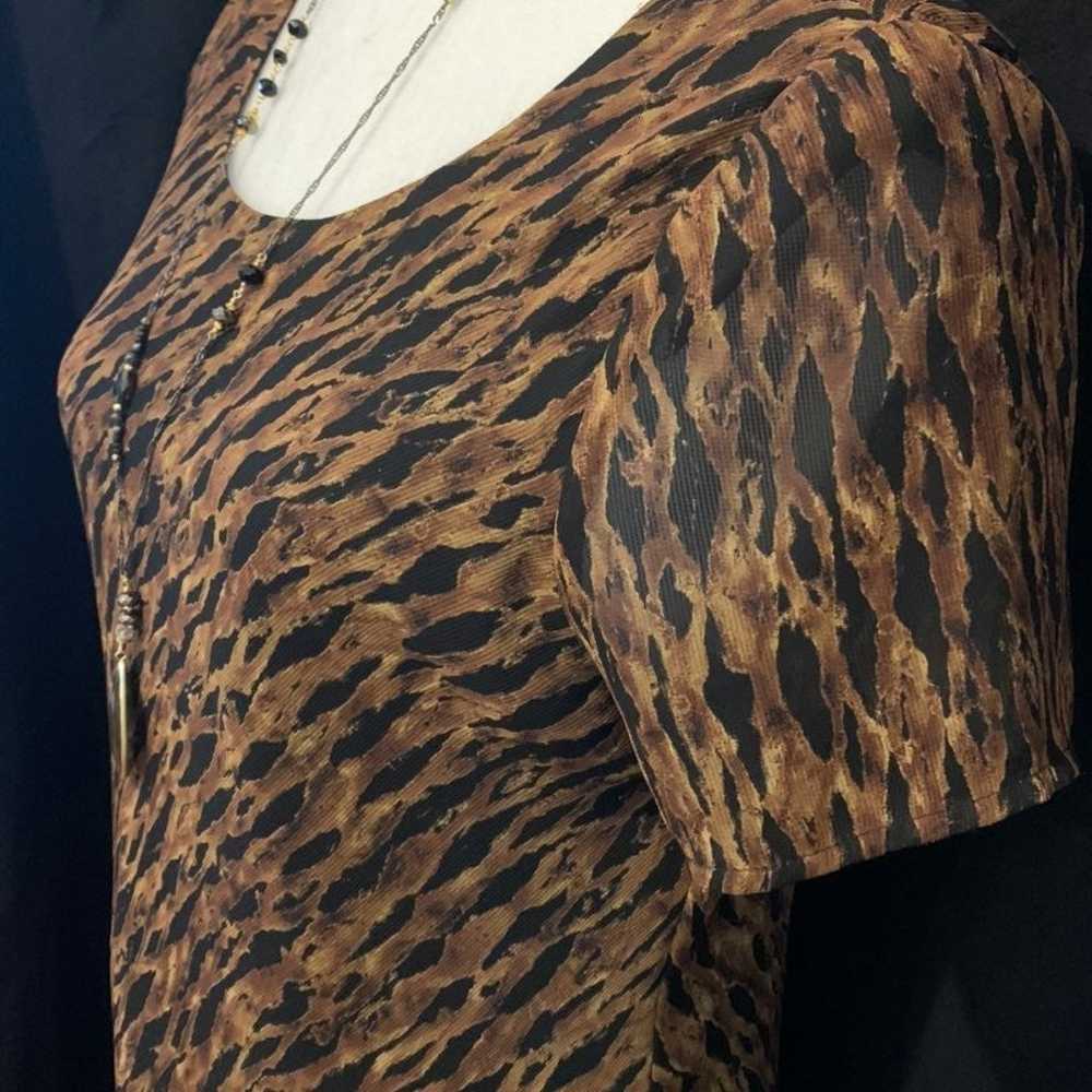 Vintage Carole Little animal print Dress - image 2