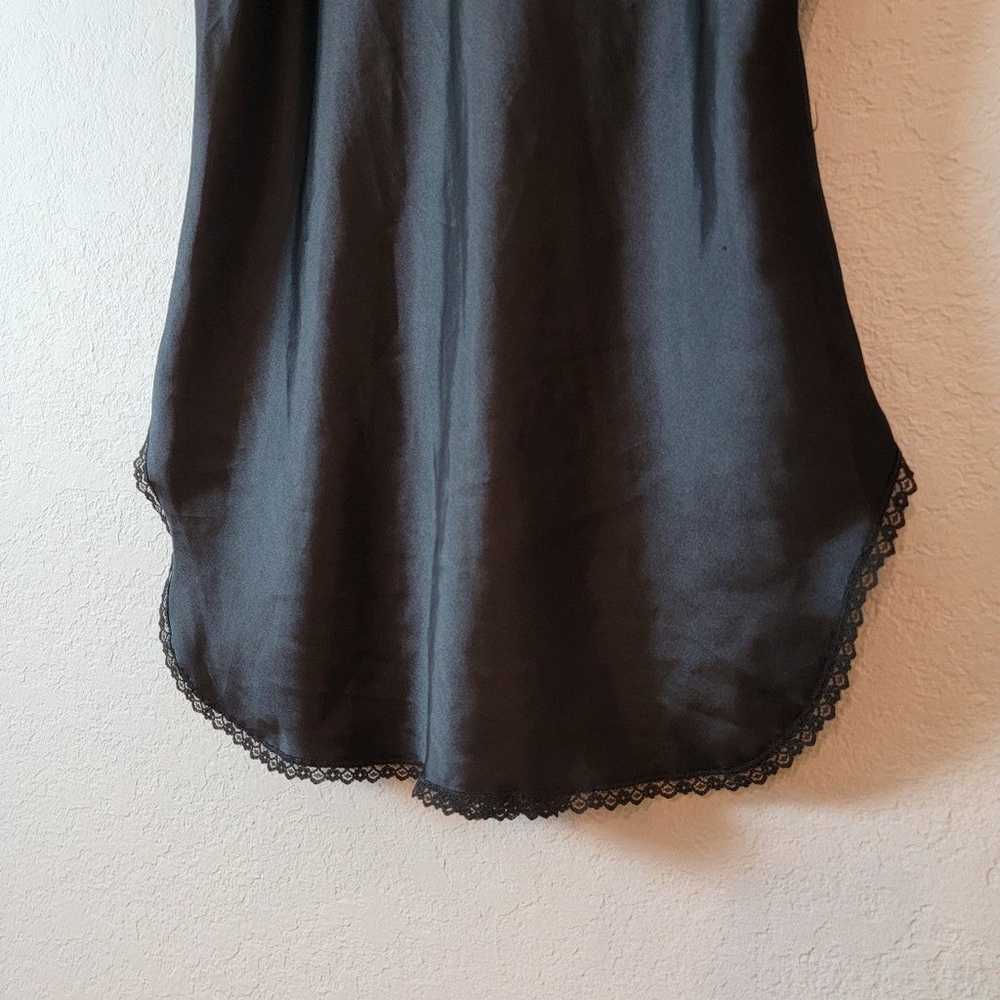 Vintage Victoria's Secret Black 90s Rose Lace Sat… - image 7