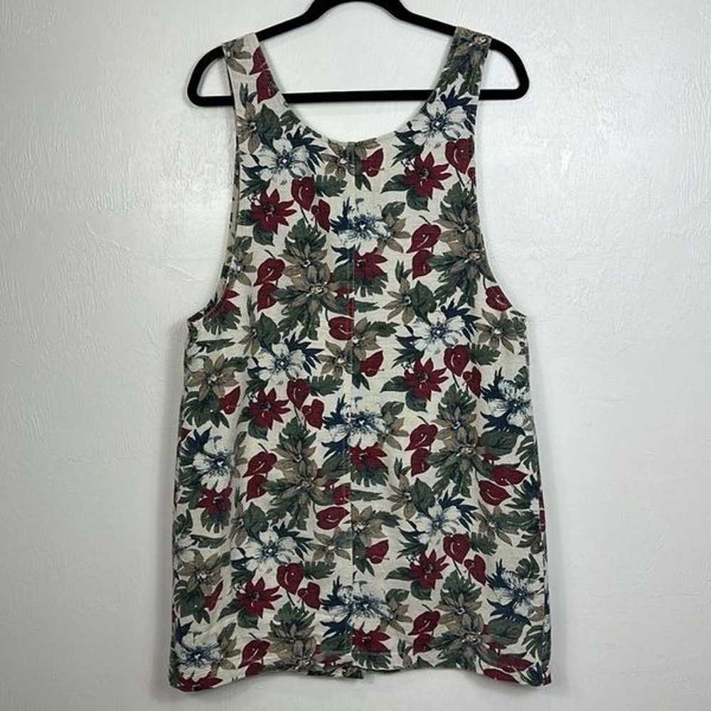 Stampede Vintage Floral Print Cotton Button Front… - image 3