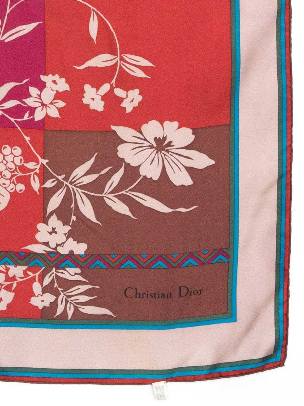 Christian Dior Pre-Owned 1980s floral-print scarf… - image 3