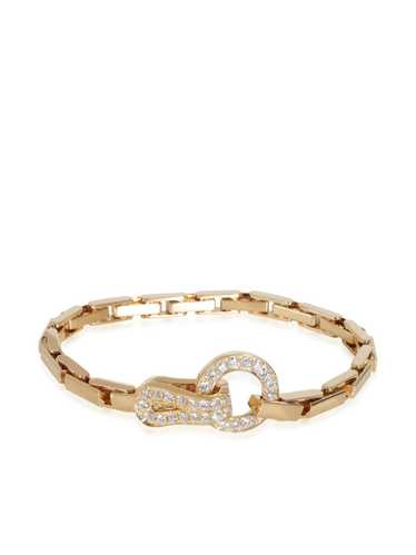 Cartier 18k yellow gold Agrafe diamond bracelet