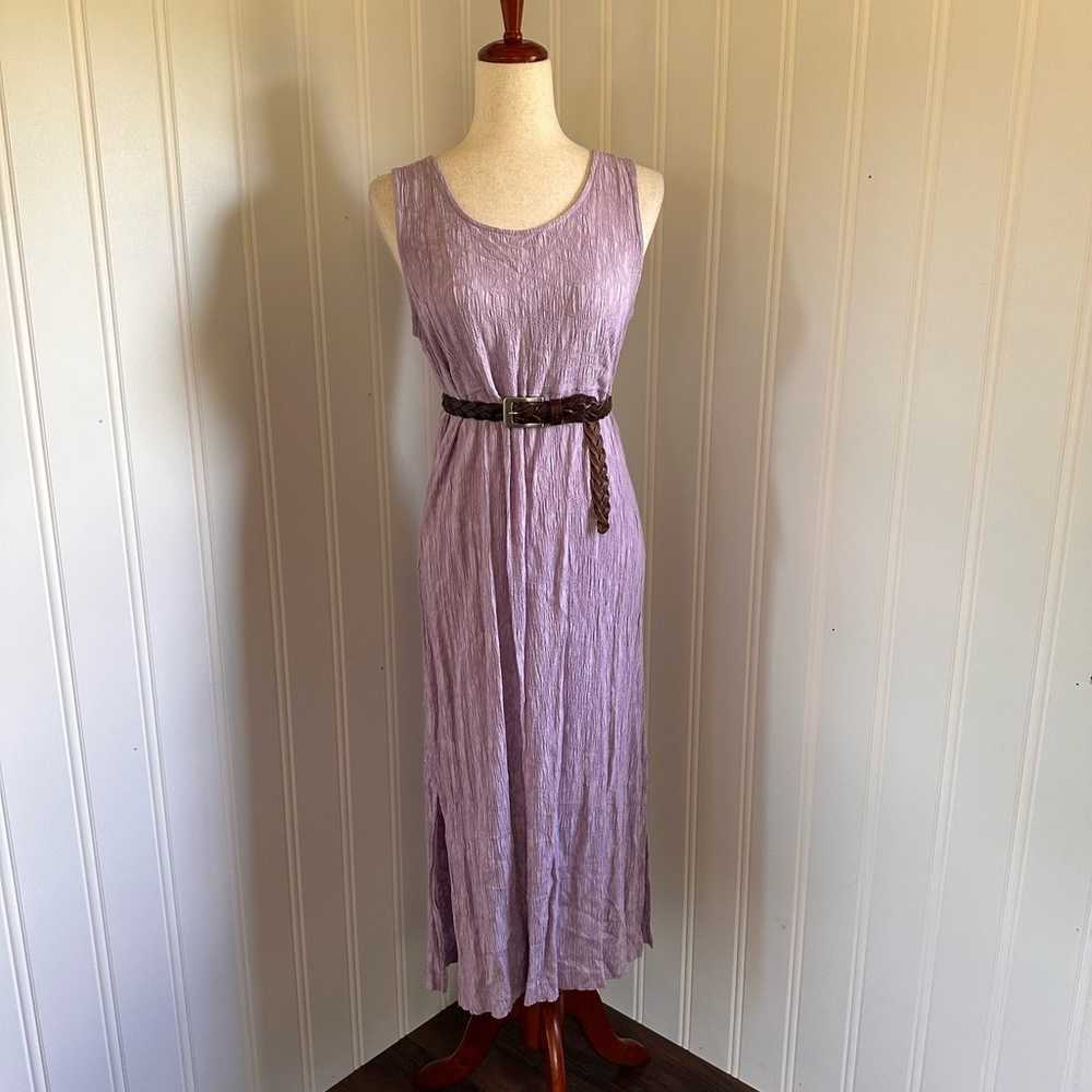 Vintage 90s/Y2K Chadwicks Purple Maxi Dress size … - image 1