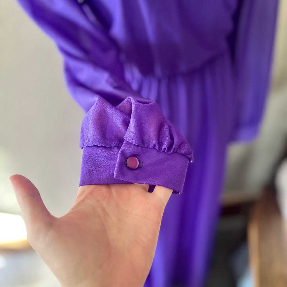 Royal Purple Vintage Maxi Dress by Anthony Richar… - image 3