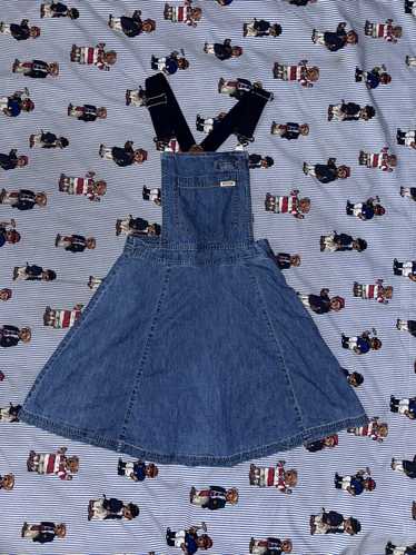 Guess × Vintage Vintage Guess Overall Denim Skirt