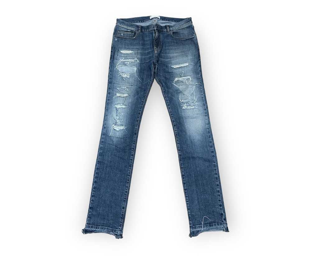 Faith Connexion Slim Light Washed Distressed Denim - image 1