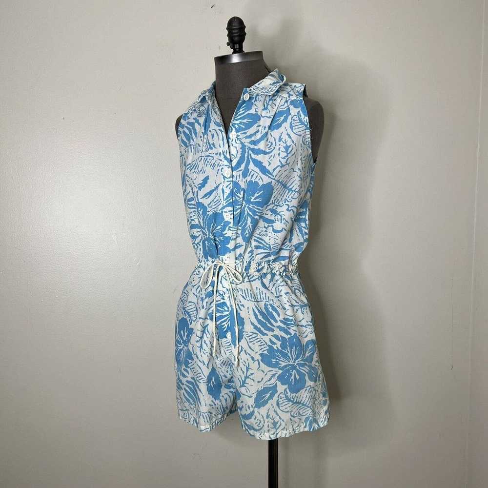 Vintage 1980's Justin aleen Womens Romper Tropica… - image 4