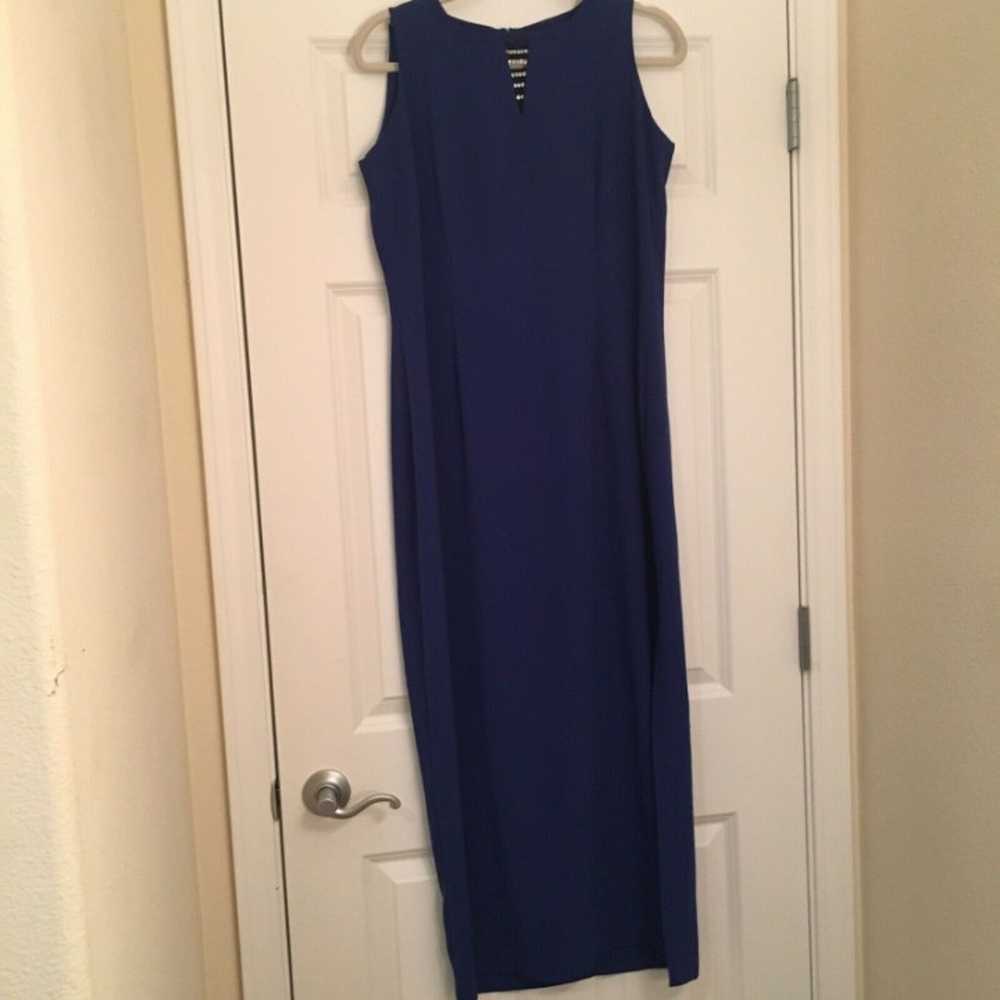 Danny & Nicole Womens Size 10 Vintage Blue Sleeve… - image 1