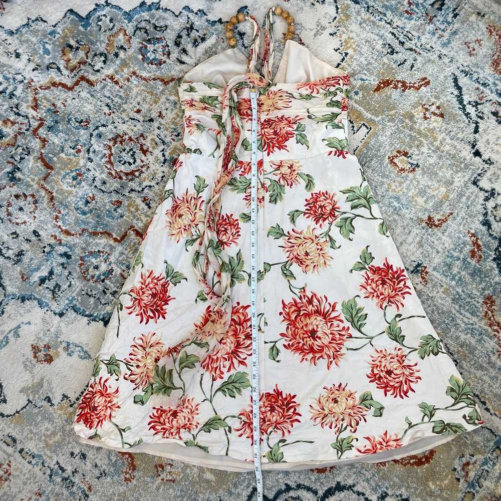 Vintage Floral Print Halter Dress - image 3