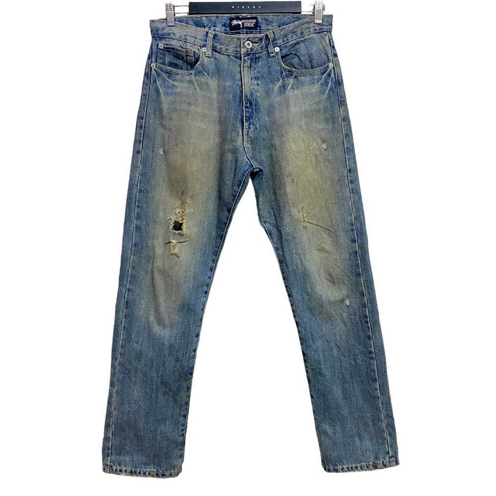 Stussy × Vintage Vintage Stussy Denim Mudwash Jea… - image 2