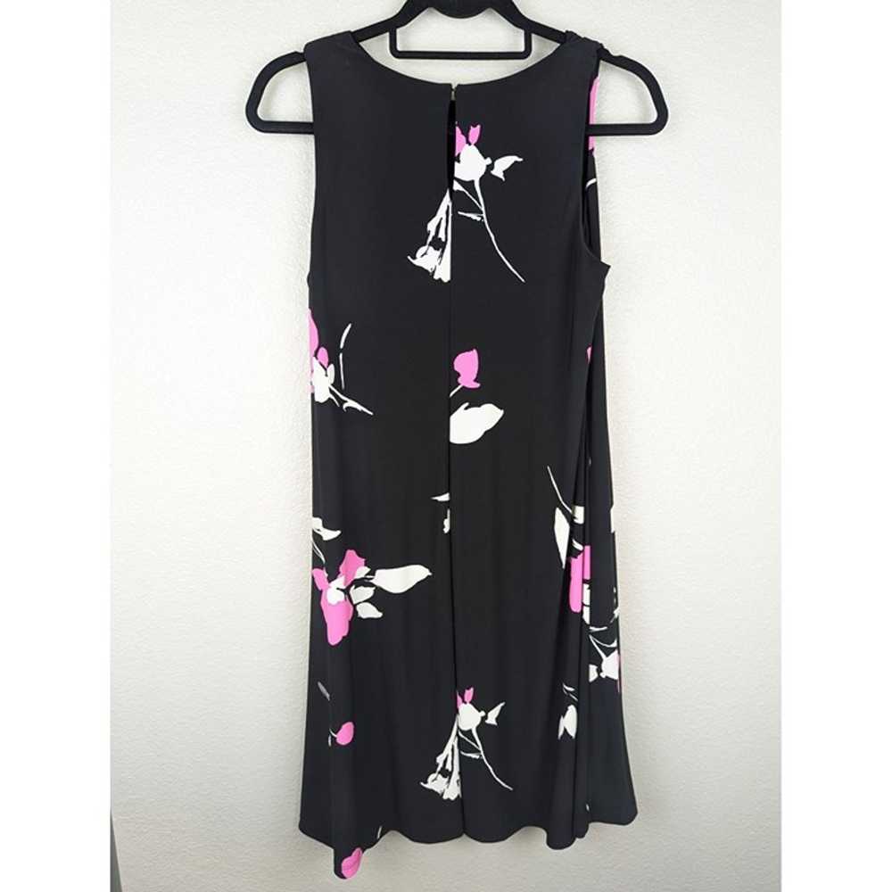 Lauren Ralph Lauren Black Pink Floral Sleeveless … - image 3