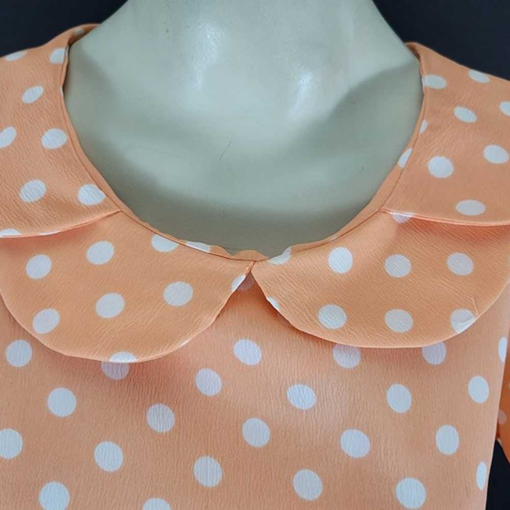 50s/60s Carol Brent Polka Dot Day Dress - image 2