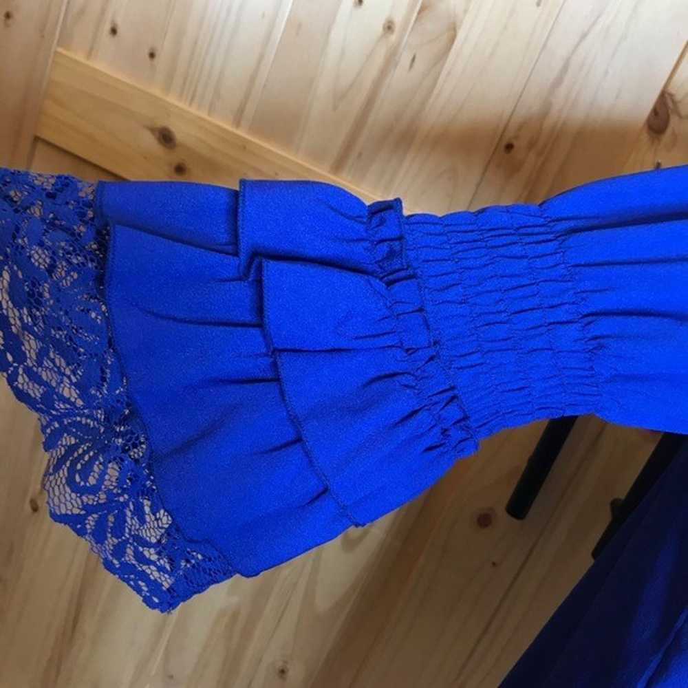 Modern Vintage Boutique royal blue dress - image 10