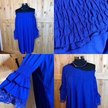 Modern Vintage Boutique royal blue dress - image 1