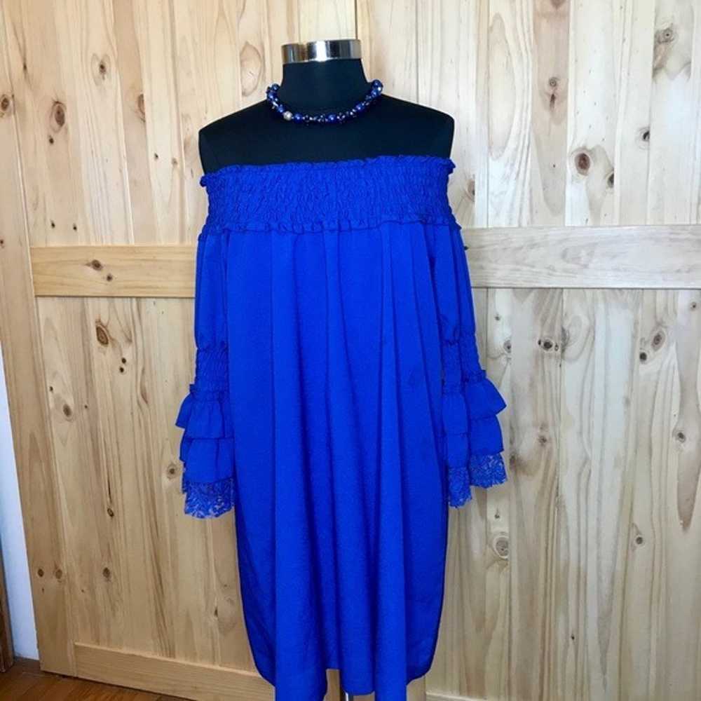 Modern Vintage Boutique royal blue dress - image 2