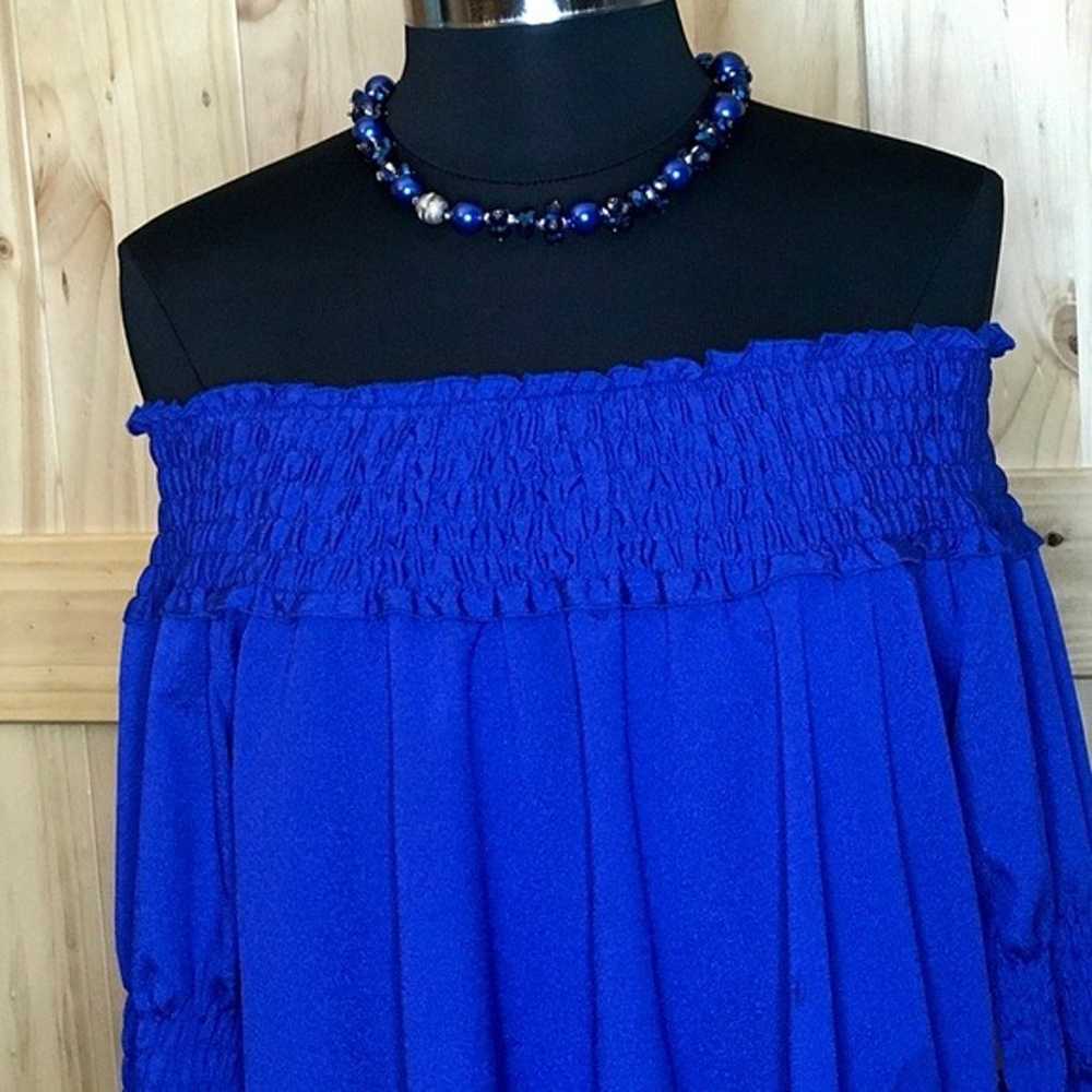 Modern Vintage Boutique royal blue dress - image 4