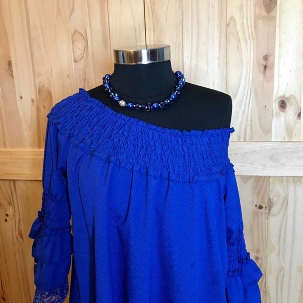 Modern Vintage Boutique royal blue dress - image 5