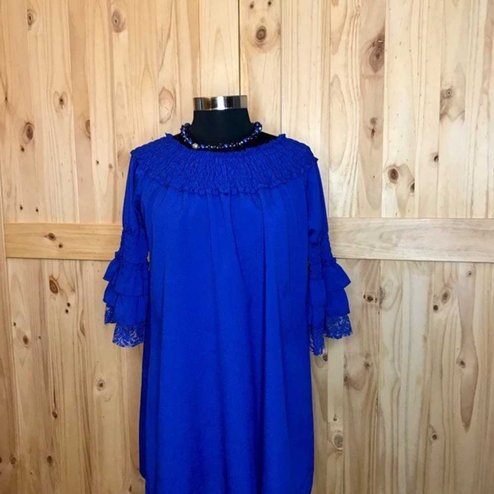 Modern Vintage Boutique royal blue dress - image 6