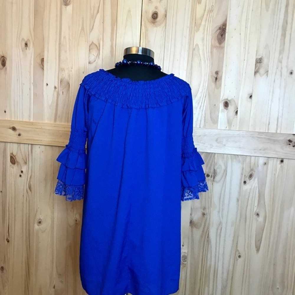 Modern Vintage Boutique royal blue dress - image 8