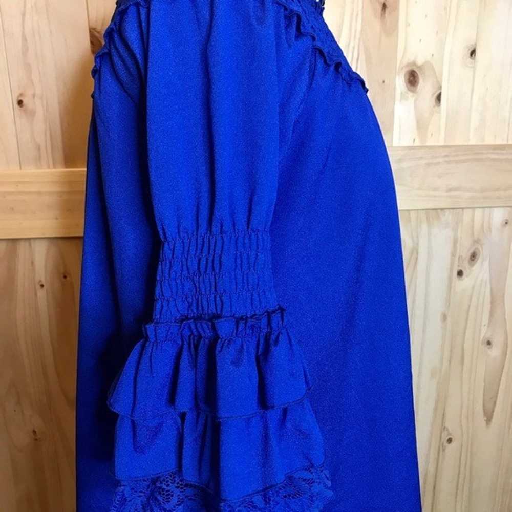 Modern Vintage Boutique royal blue dress - image 9