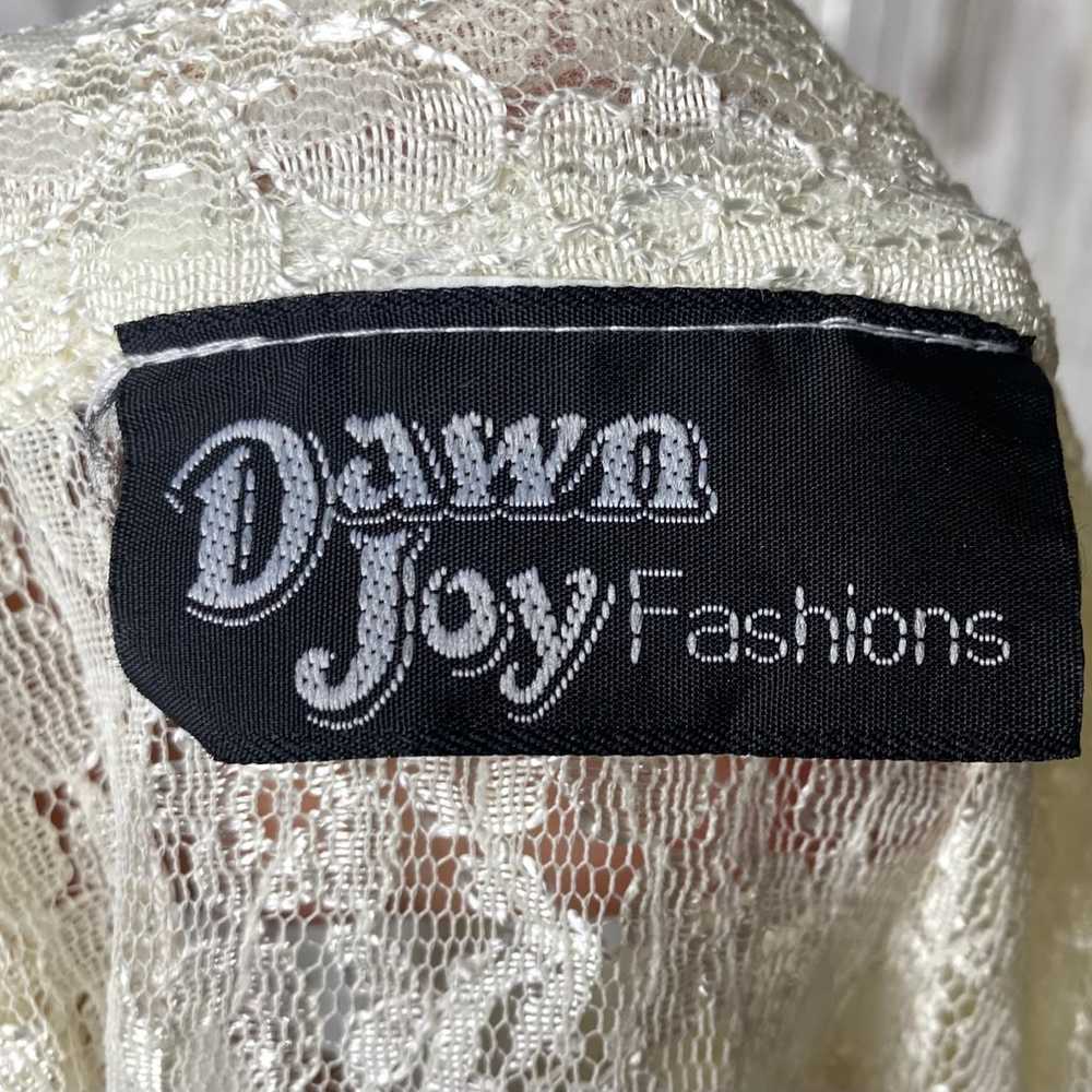 Vintage Dawn Joy Dress Fashions Size 10 Lace Cott… - image 11