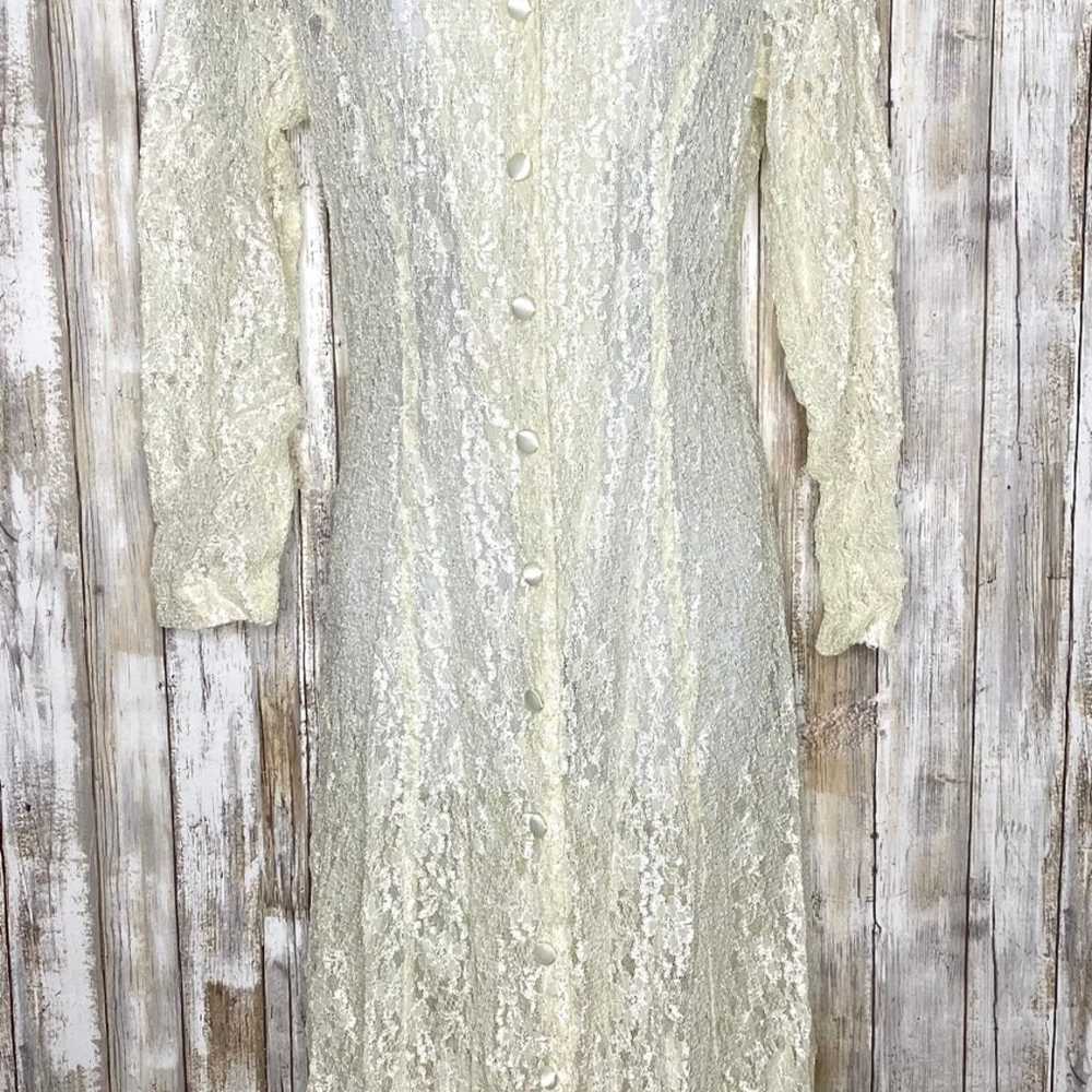 Vintage Dawn Joy Dress Fashions Size 10 Lace Cott… - image 1